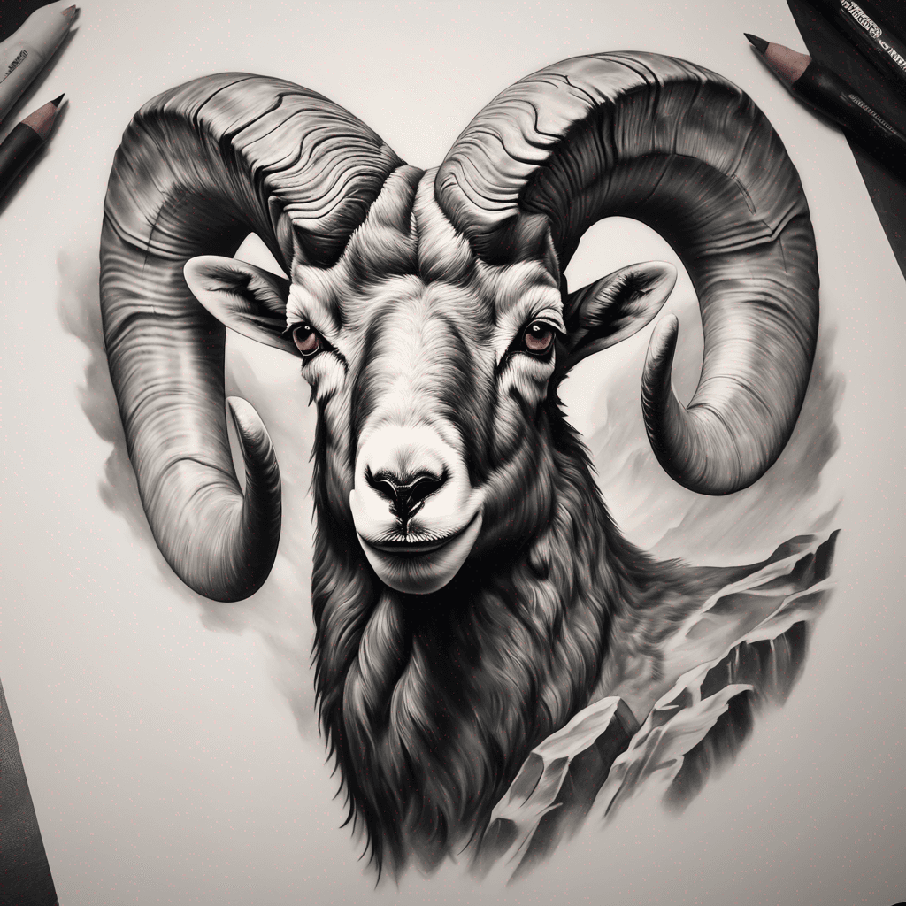 Bighorn sheep shoulder tat