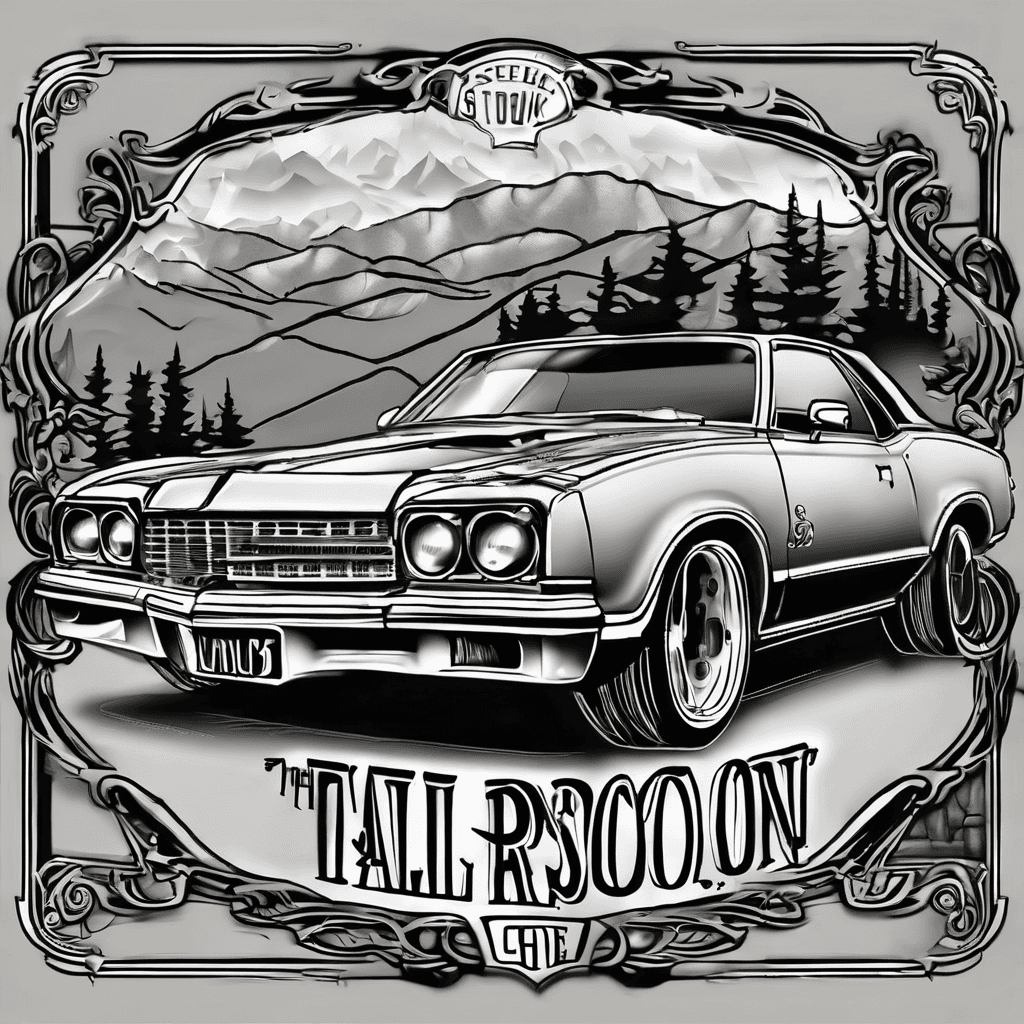 Tail of the dragon deals gap, black low rider st, the words (See you soon, Geek) written on the license plate