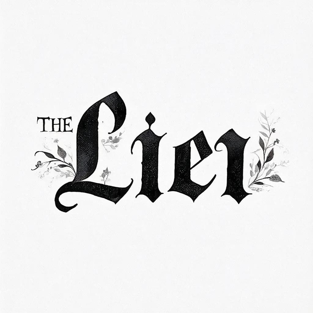 the word “Lien” in old timey , flowy cursive script