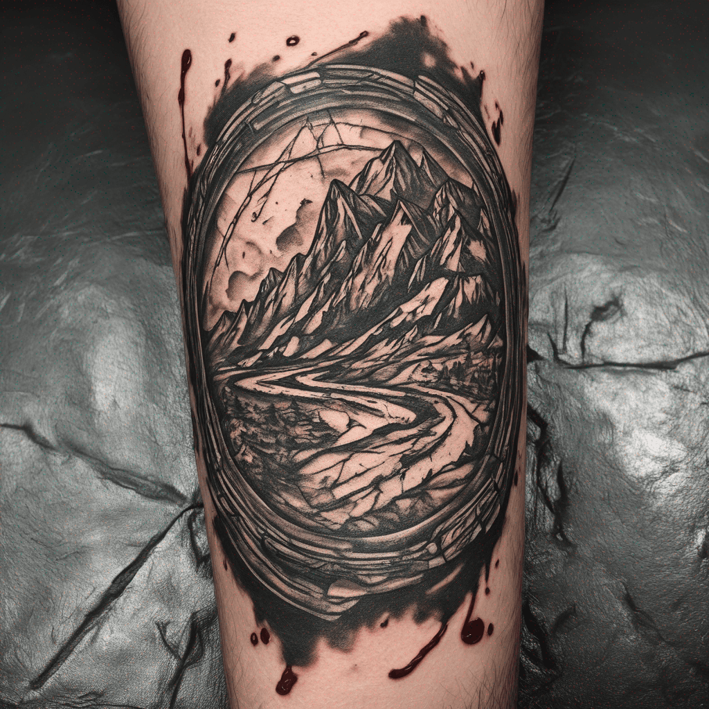 the 33 armband from clair obscur expedition 33 laying on the ground, with small splotches of ash, dirt and blood