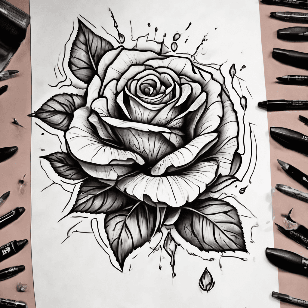 rose petals falling