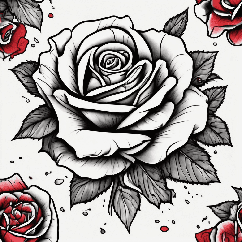 rose petals falling