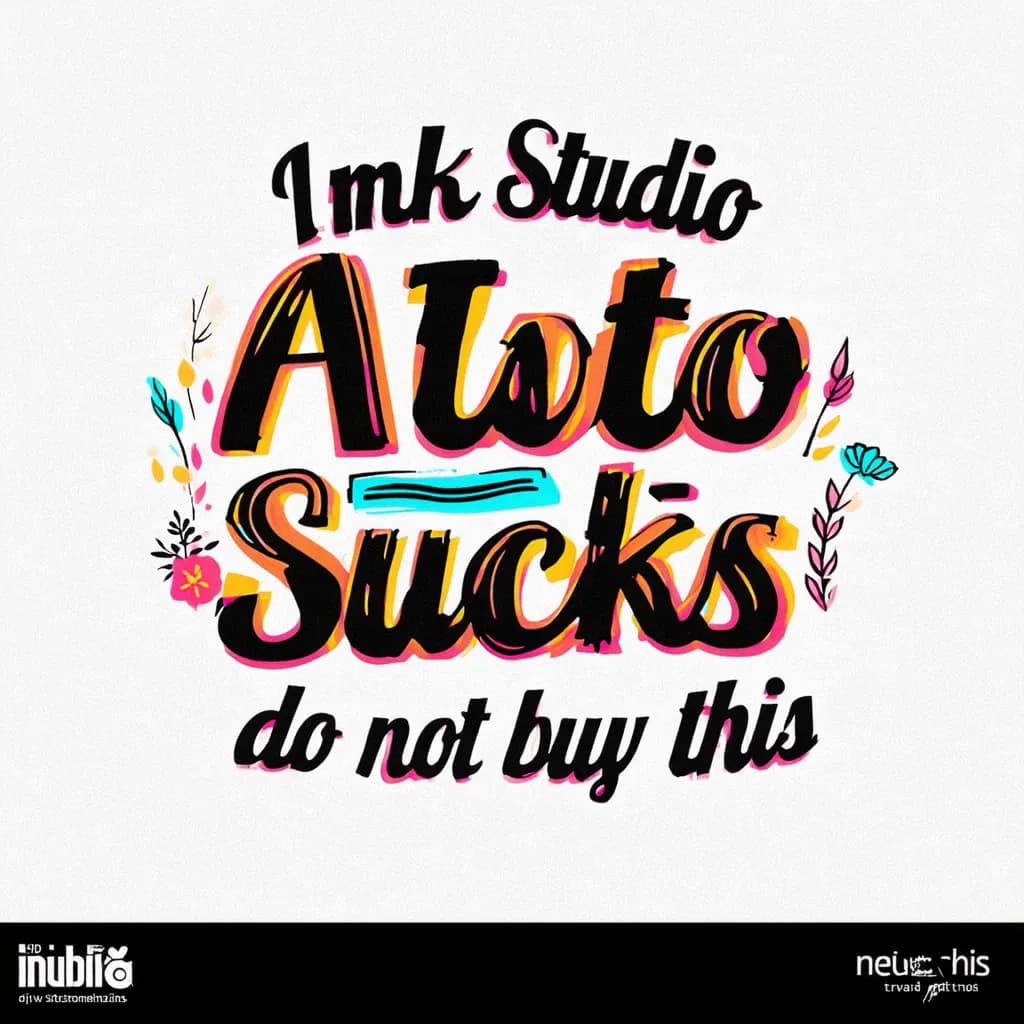 "Ink Studio AI sucks, do not buy this"
