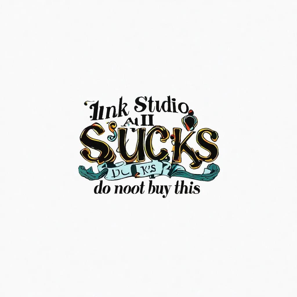 "Ink Studio AI sucks, do not buy this"