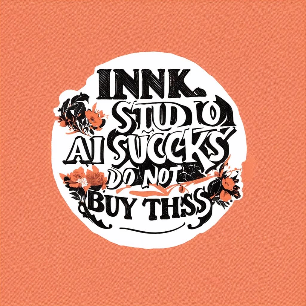 "Ink Studio AI sucks, do not buy this"