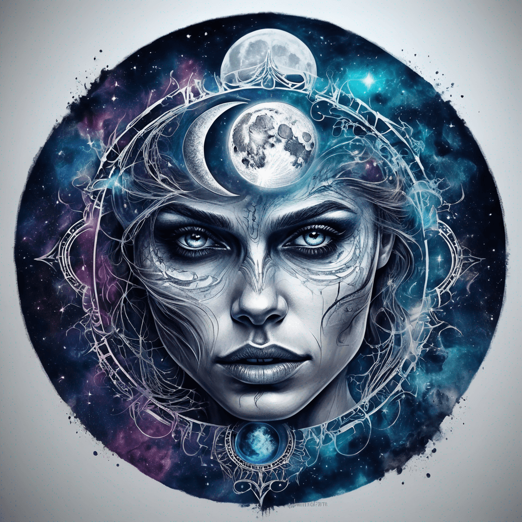 moon phase design demonic version