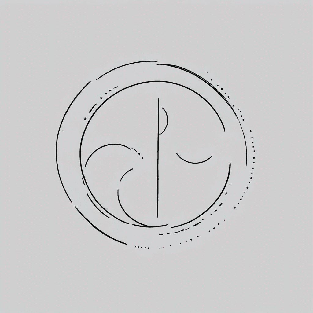 Brushstroke style Enzo circle