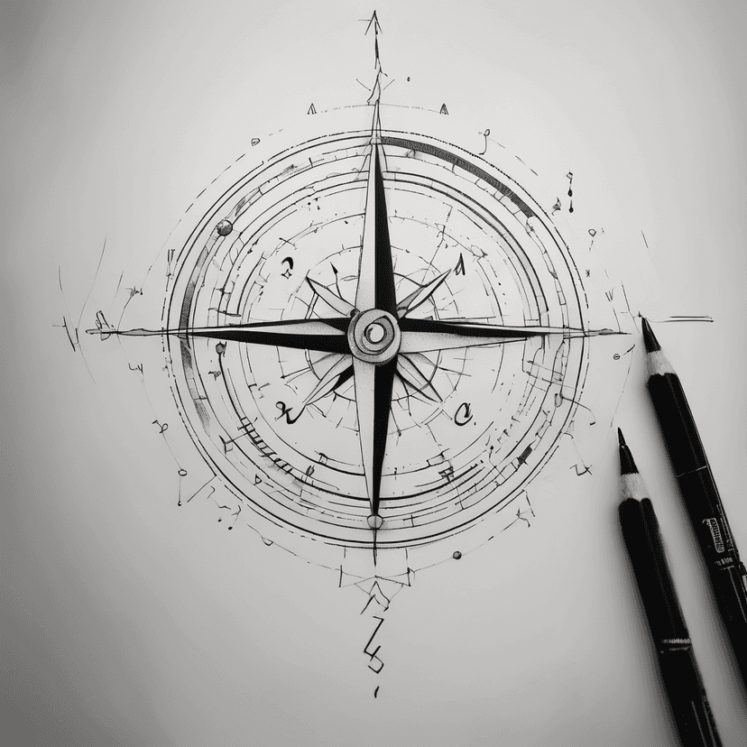 Idée de tatouage compass