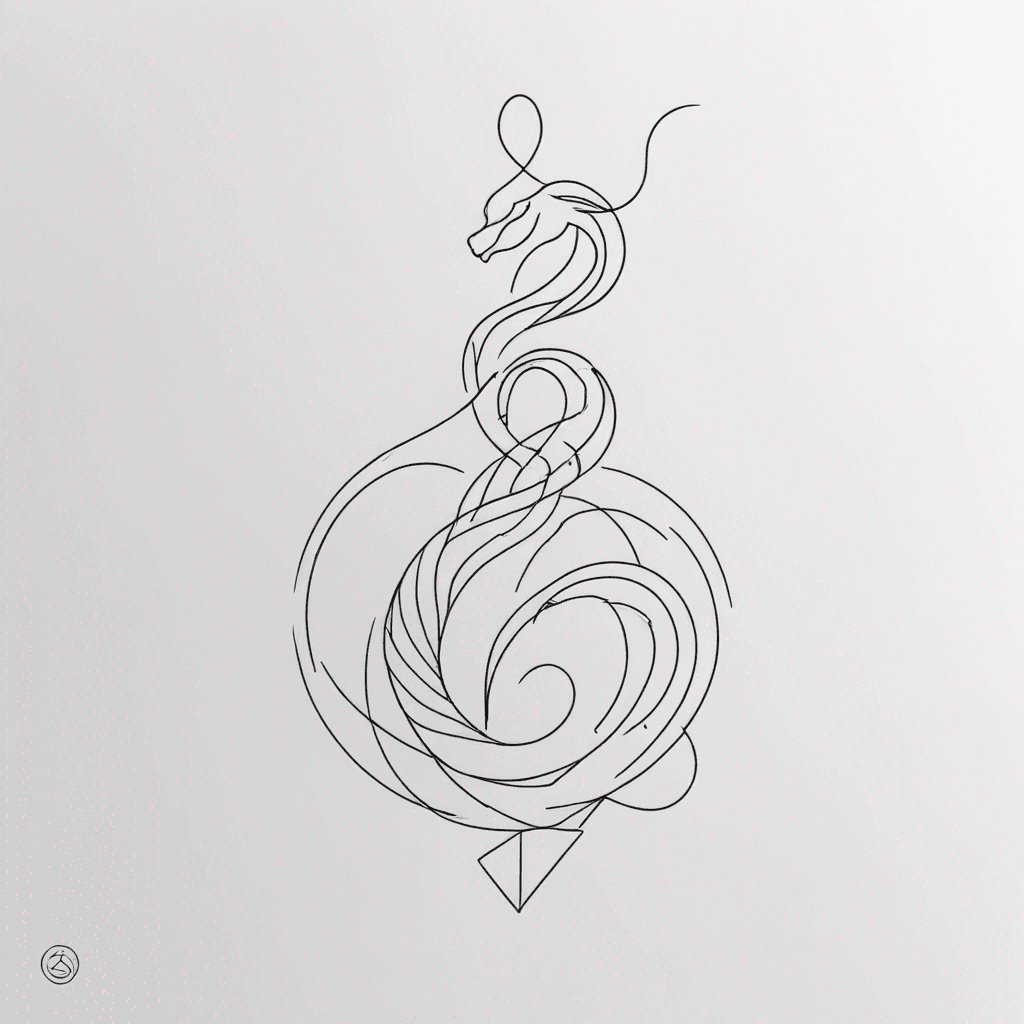 Serpiente del Principito , minimalista