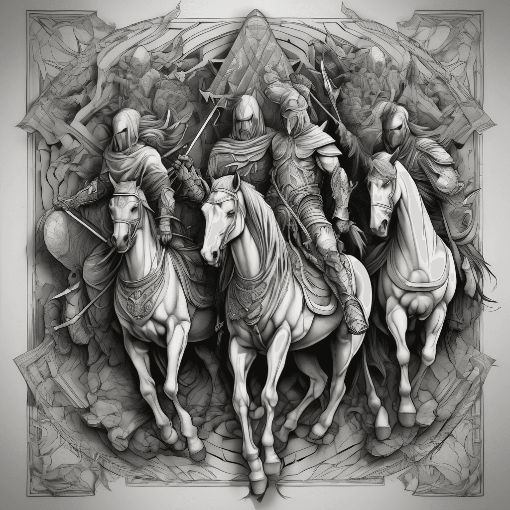 the 4 horsemen of the apocalypse for arms