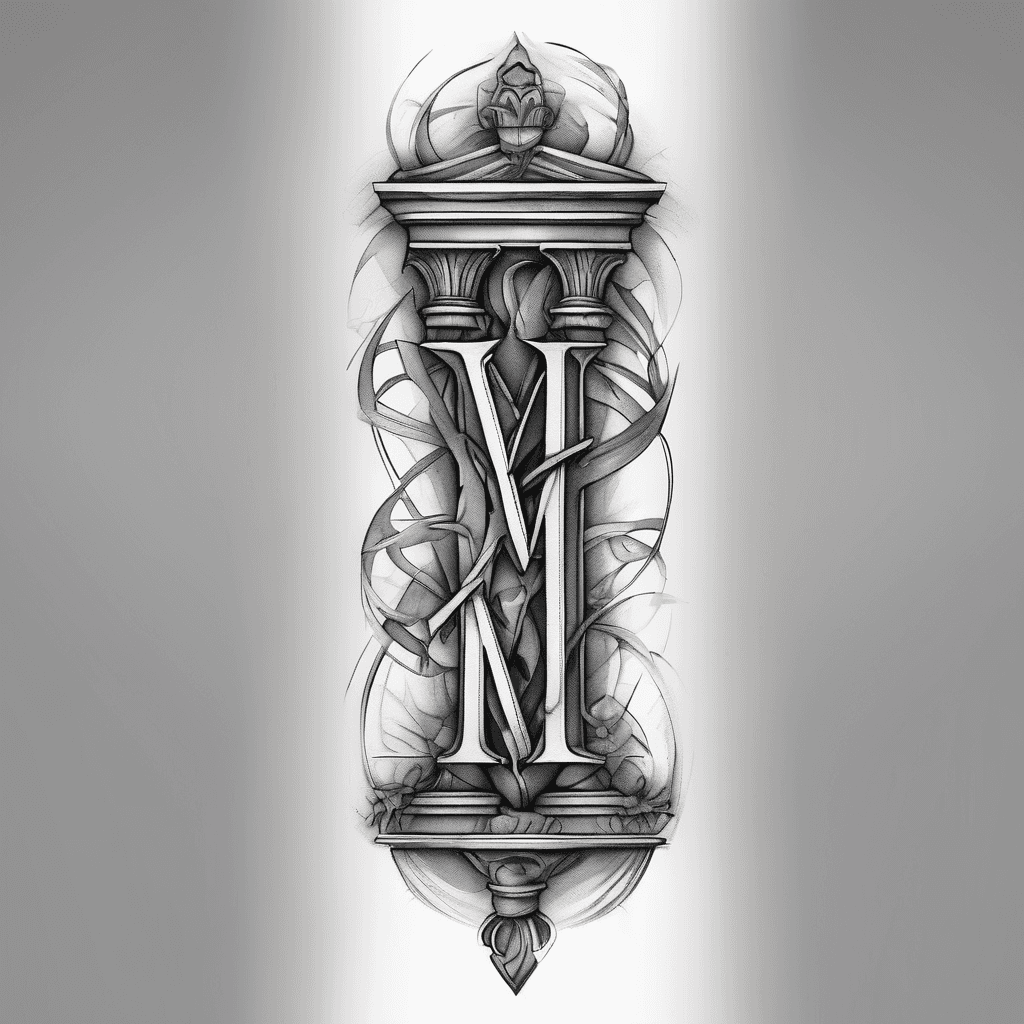 Modern Roman numerals XXIV.V.MCMLXVII forearm, black-gray realistic shading, integrated subtle Gemini glyph