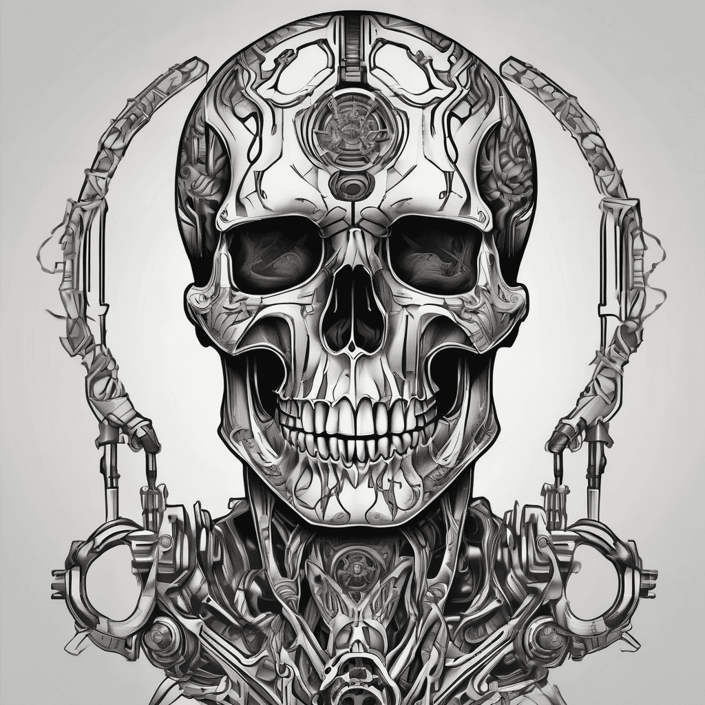 Gothoc cyborg skull