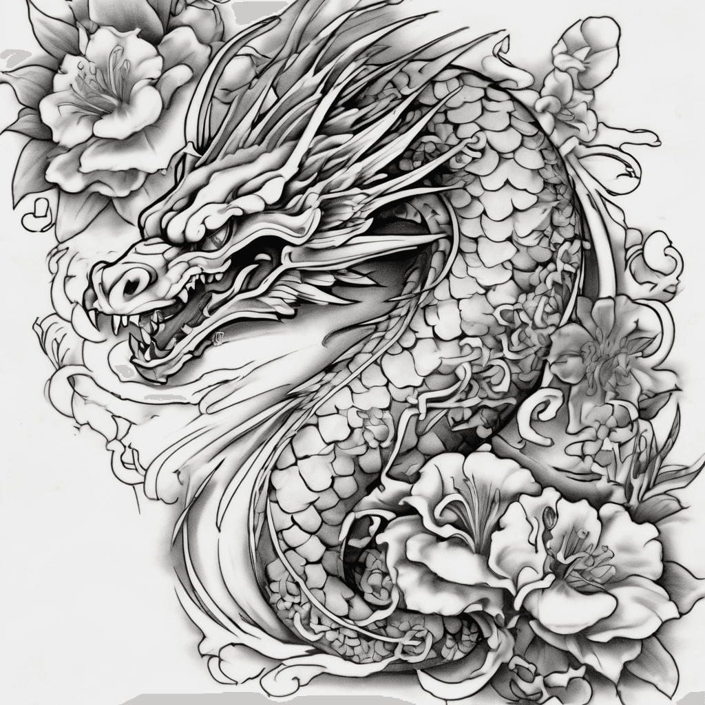 A beautiful tattoo design featuring the name "Aedon 6/26/2003" in elegant lettering with colorful flowers