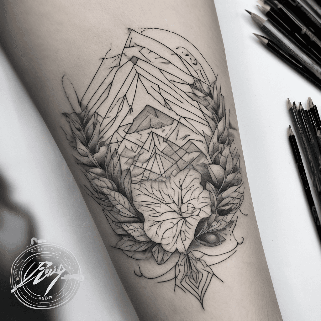 Delicate fine-line 'Aedon 6/26/2003' in cursive, forearm, black ink, thin strokes, tiny laurel wreath, subtle dotwork.