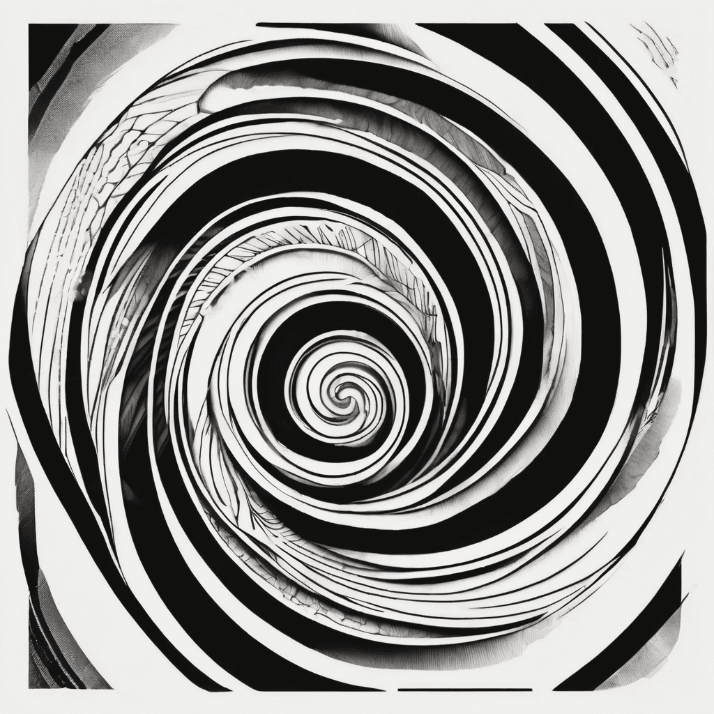 a black spiral with thick fading lines as it gets larger that will go on an outer arm