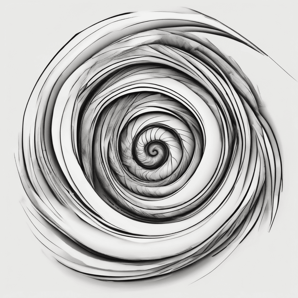 a black spiral with thick fading lines as it gets larger that will go on an outer arm