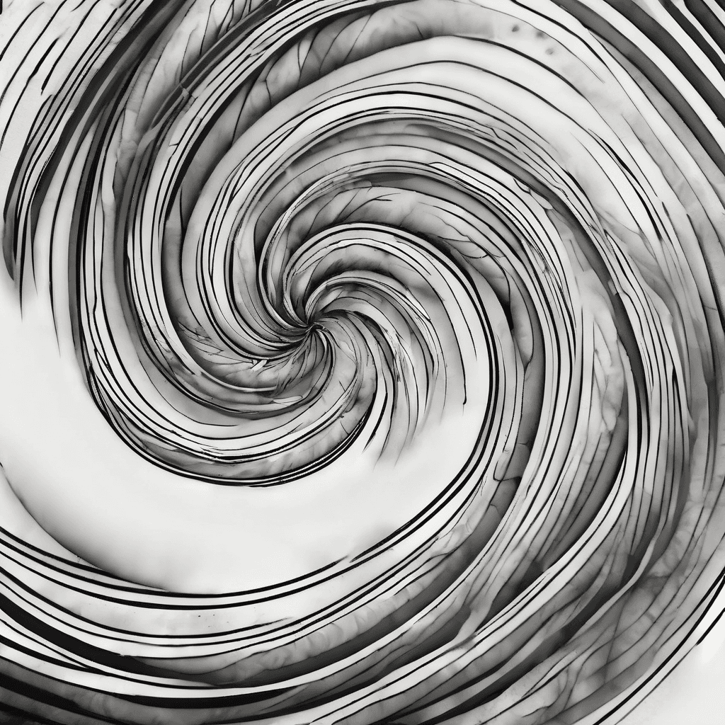 a black spiral with thick fading lines as it gets larger that will go on an outer arm