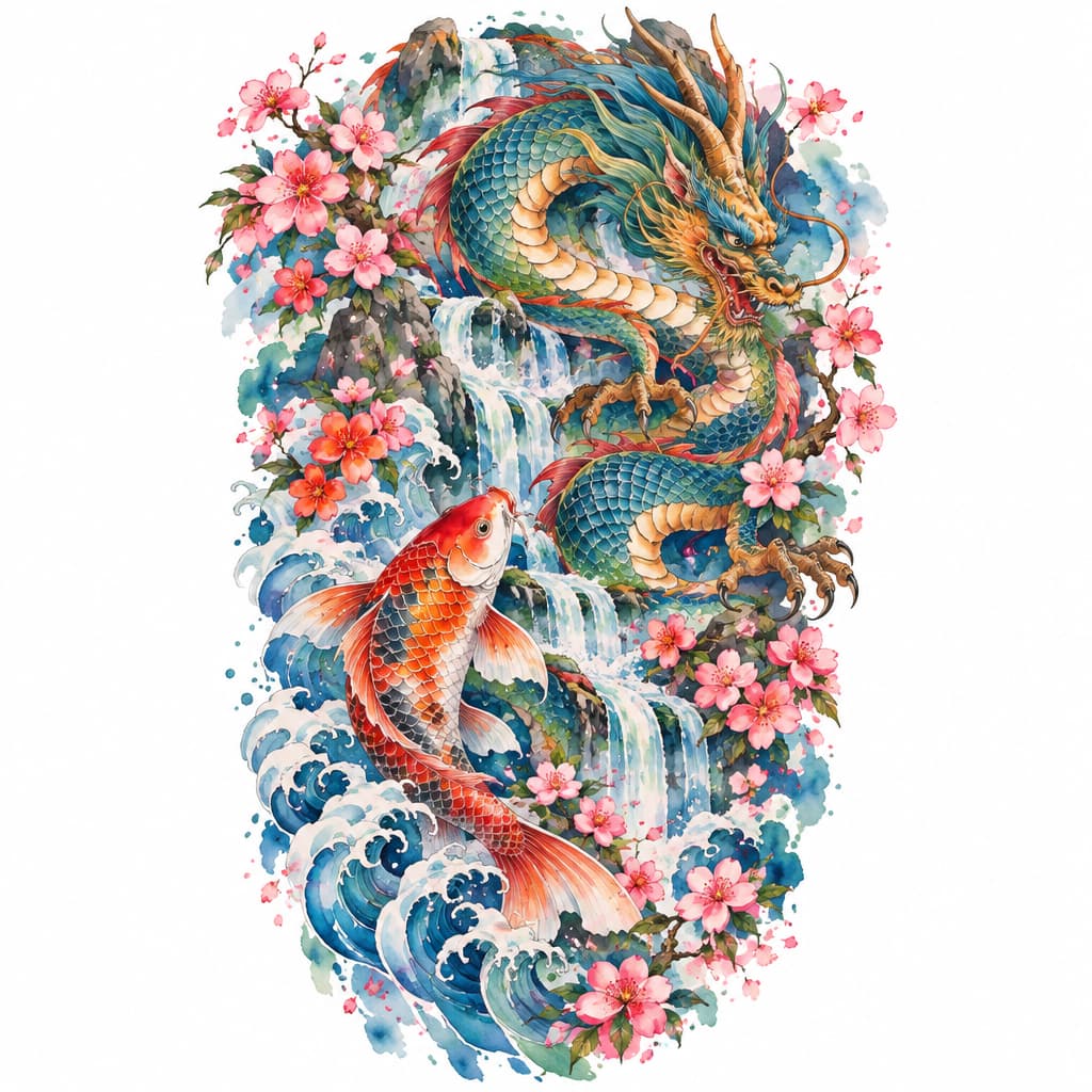 Watercolor tattoo style ideas