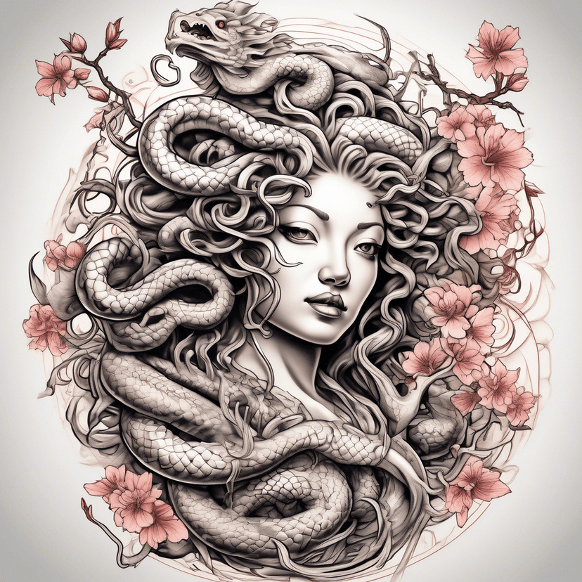 AI Generated Tattoo Example - Japanese