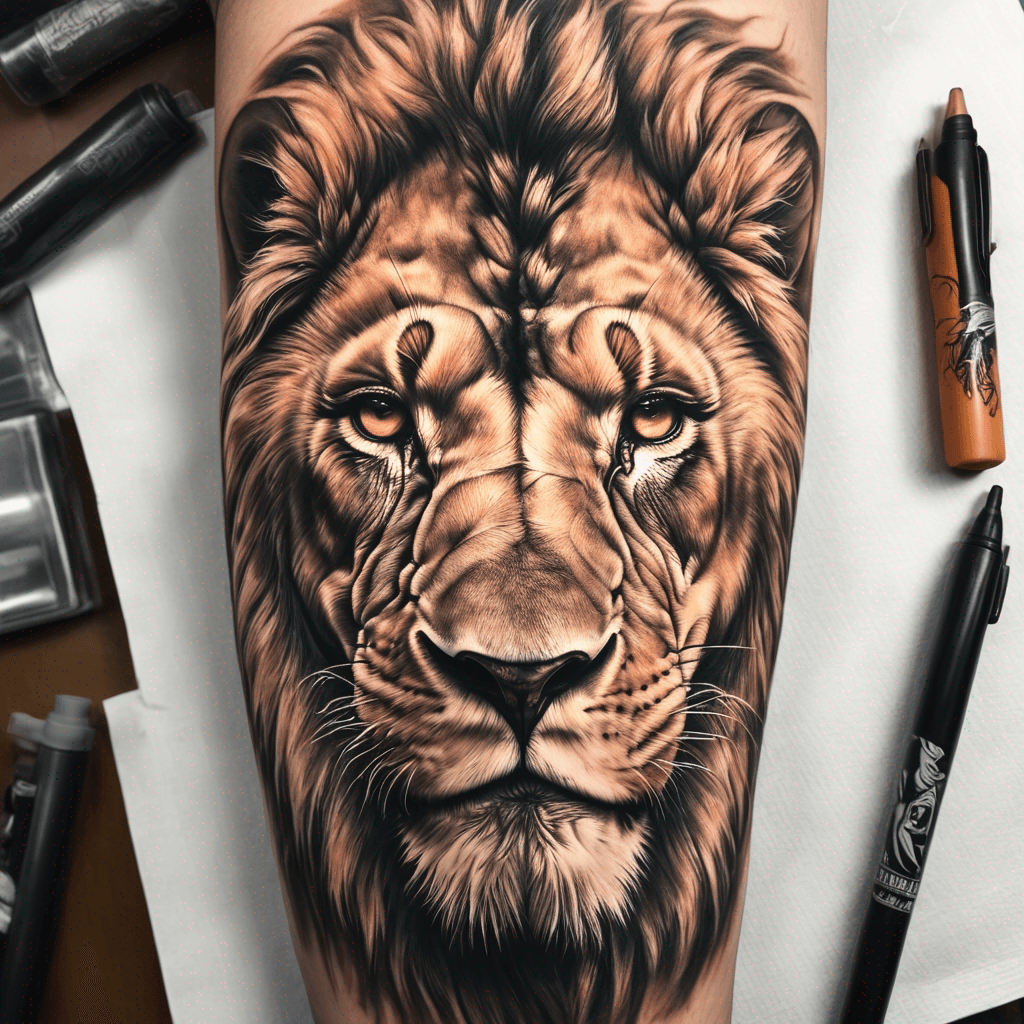 realistic lion