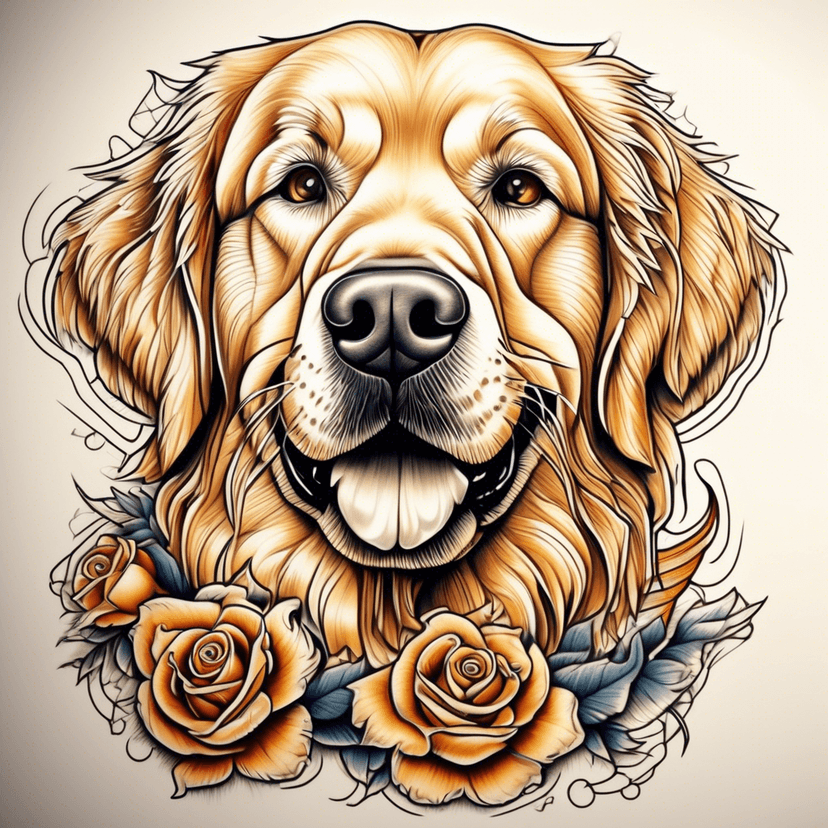 AI Generated Tattoo Example - Neo Traditional