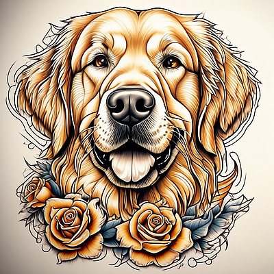 AI Generated Tattoo Example - Neo Traditional