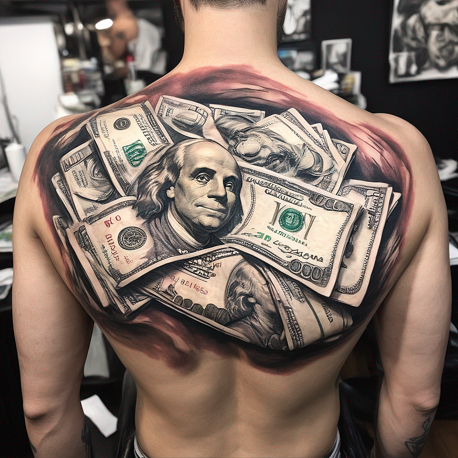 money tattoo