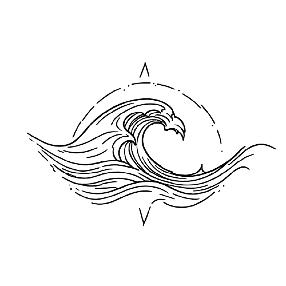 wave tattoo