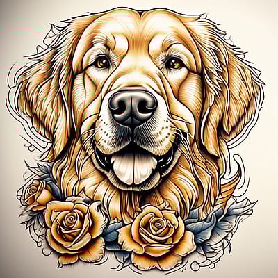 AI Generated Tattoo Example - Neo Traditional