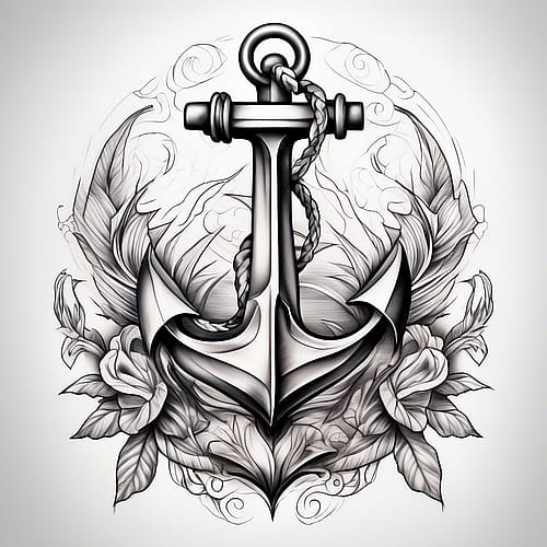 Anchor tattoo example