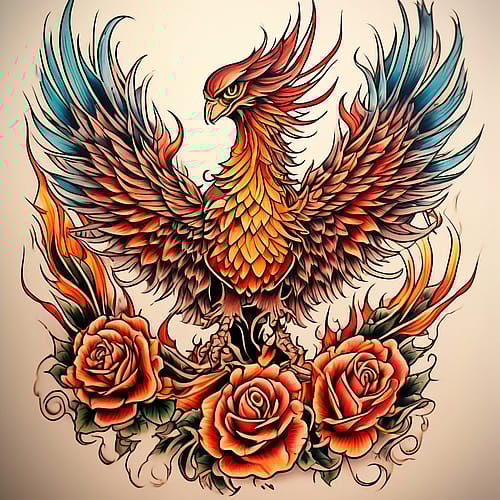 Phoenix tattoo example