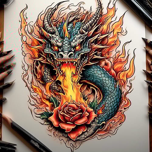 Dragon tattoo example