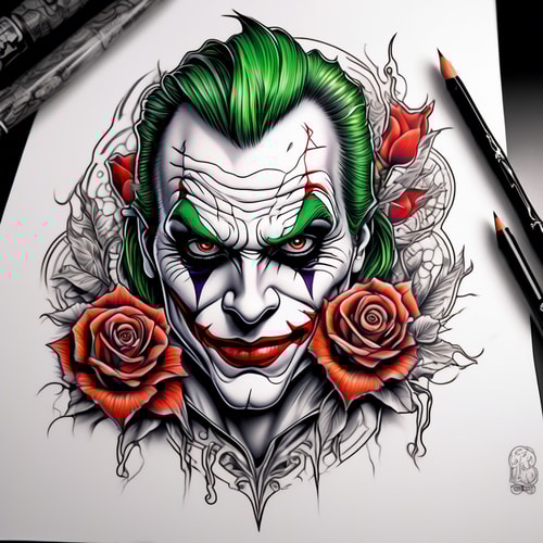 joker tattoo