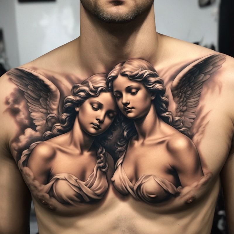 Chest tattoo